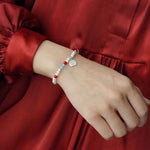 Waltz in Color Red & Blue Agate Pearl Bracelet - floysun