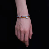 Waltz in Color Red & Blue Agate Pearl Bracelet - floysun