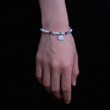 Waltz in Color Red & Blue Agate Pearl Bracelet - floysun