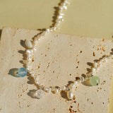Whimsical Baroque Pearl Charm Necklace - floysun