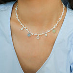 Whimsical Baroque Pearl Charm Necklace - floysun