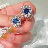 Whirlwind Blue Sapphire Earrings - floysun