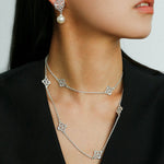 Whisper of Lace loom Long Necklace - floysun