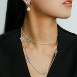 Whisper of Lace loom Long Necklace - floysun