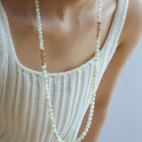 White Mother of Pearls Bead Necklace - floysun