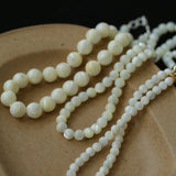 White Mother of Pearls Bead Necklace - floysun