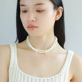White Mother of Pearls Bead Necklace - floysun