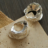 Wrapped Multi - Layer Round Ring Black Agate Earrings Pearl Earrings - floysun