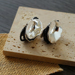 Wrapped Multi - Layer Round Ring Black Agate Earrings Pearl Earrings - floysun