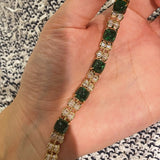 Emerald Sugar-Tower T-Cut Pavé Bracelet