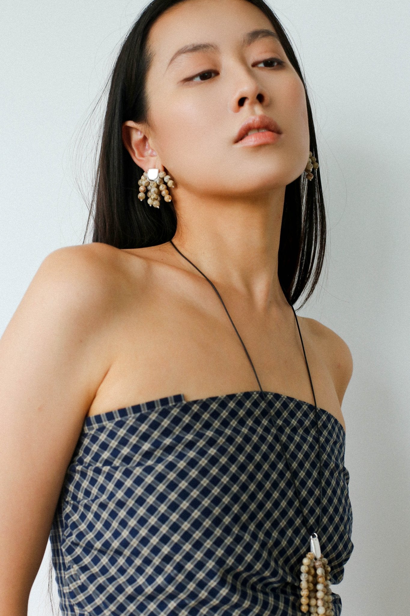 Zebra Stone Tassel Earrings - floysun