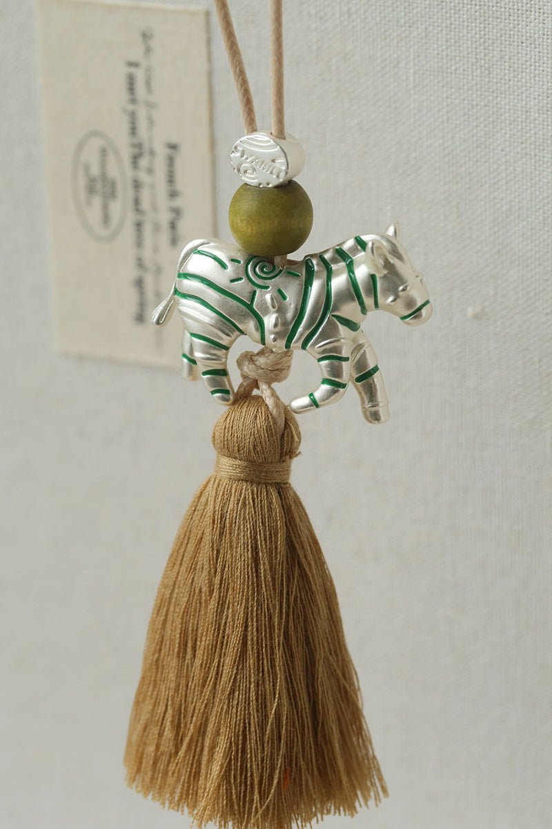 Zebra Tassel Long Necklace - floysun