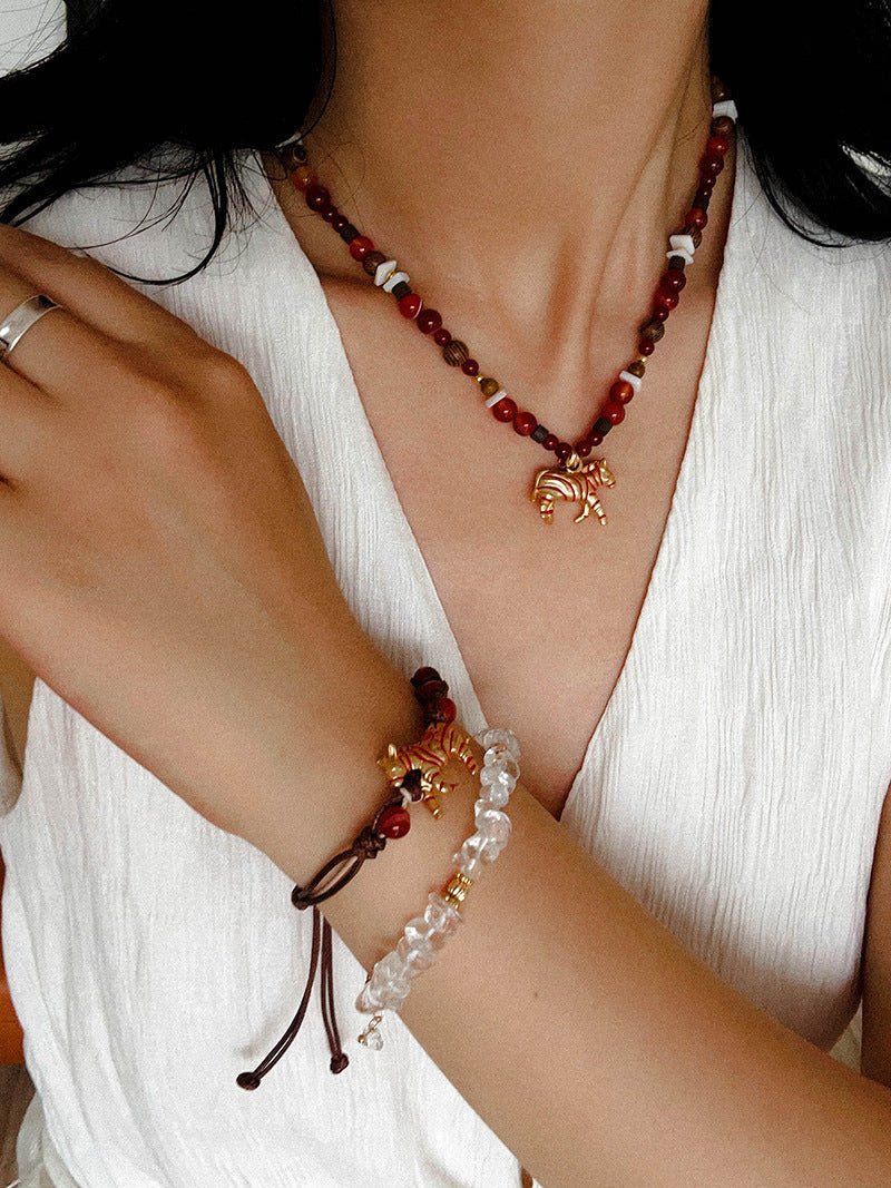 Zebra Woven Bracelet - floysun