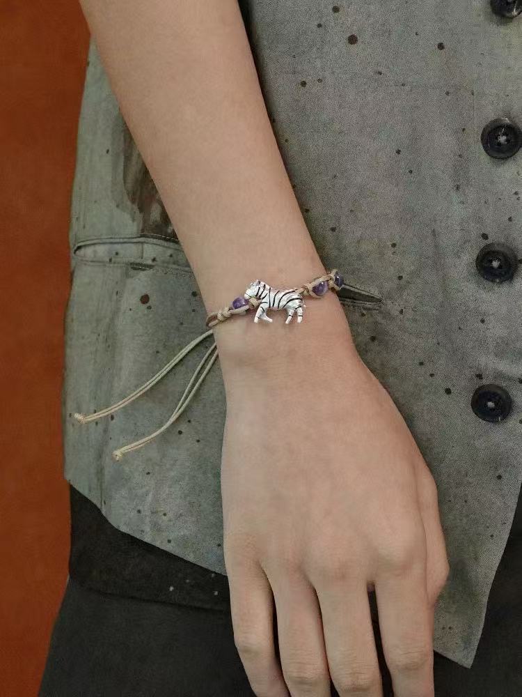 Zebra Woven Bracelet - floysun