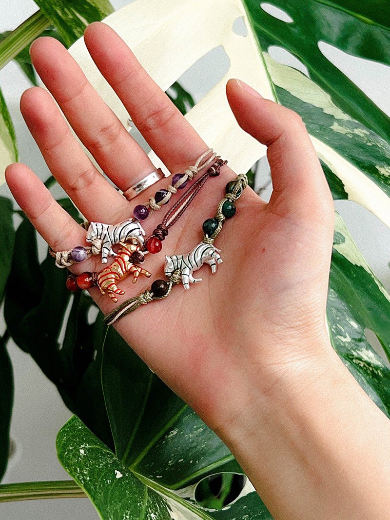 Zebra Woven Bracelet - floysun