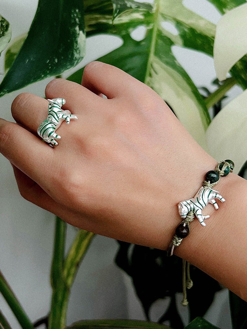 Zebra Woven Bracelet - floysun