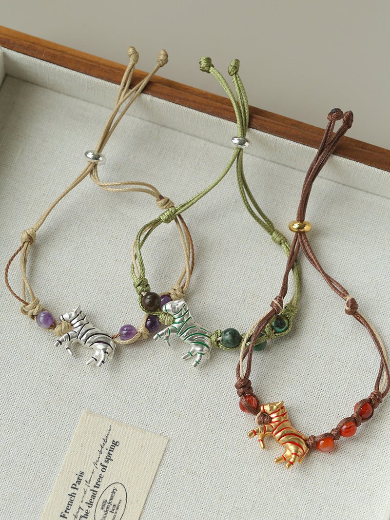 Zebra Woven Bracelet - floysun