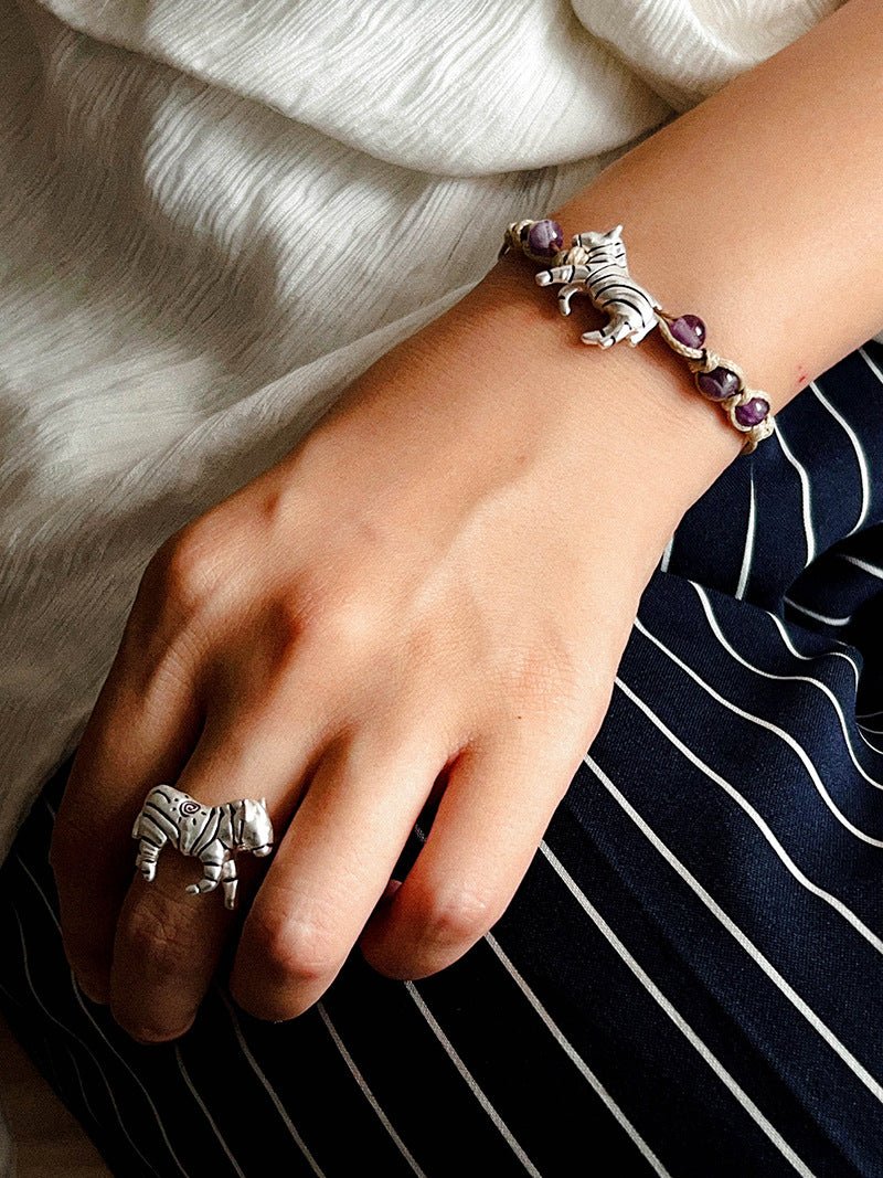 Zebra Woven Bracelet - floysun