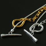 925 Silver Chain Double Y Long Necklace - floysun