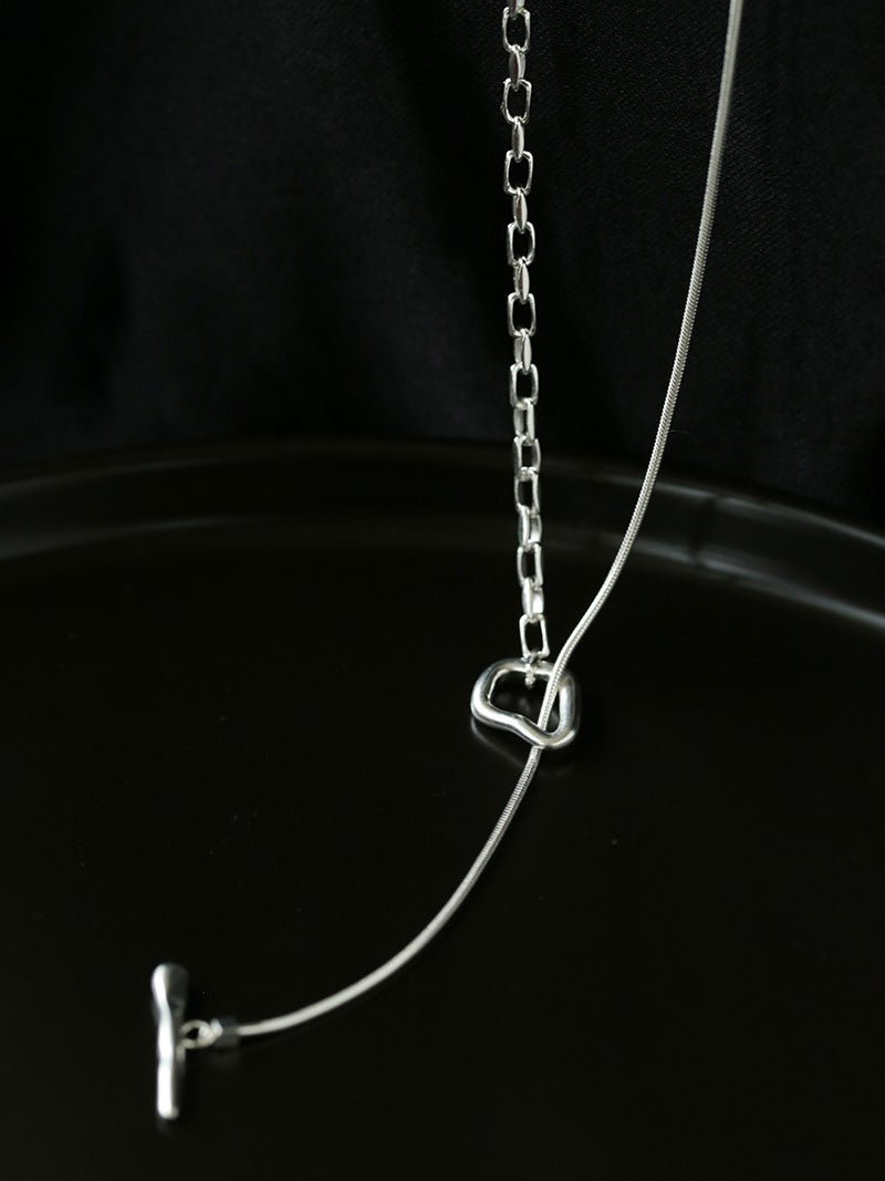 925 Silver Chain Double Y Long Necklace - floysun
