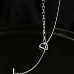 925 Silver Chain Double Y Long Necklace - floysun