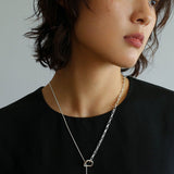 925 Silver Chain Double Y Long Necklace - floysun