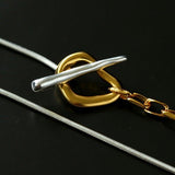 925 Silver Chain Double Y Long Necklace - floysun