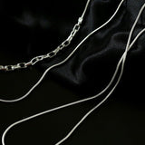 925 Silver Chain Double Y Long Necklace - floysun