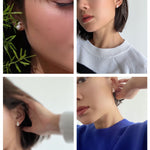 925 Silver Mini Gourd Pearl Stud Earrings - floysun