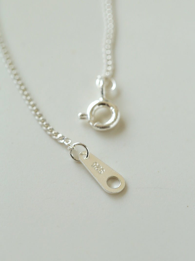 925 Sterling Silve Metal Toothpick Necklace - floysun