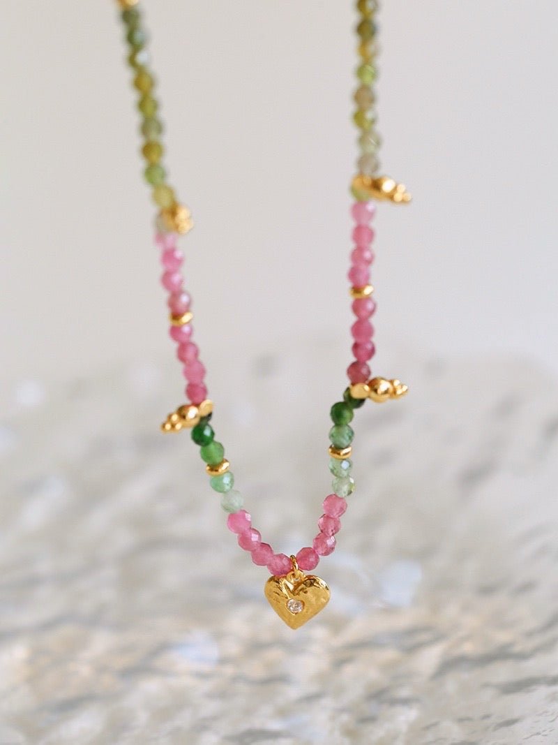 925 Sterling Silver Multi-Gemstone Necklace - floysun