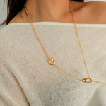 925 Sterling Silver Pig Nose Long Sweater Necklace - floysun