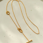 925 Sterling Silver Pig Nose Long Sweater Necklace - floysun