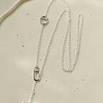 925 Sterling Silver Pig Nose Long Sweater Necklace - floysun