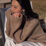 Abstract Wave Texture Statement Earrings - floysun