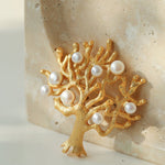 Antique Money Tree Pearl Brooch - floysun
