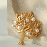 Antique Money Tree Pearl Brooch - floysun