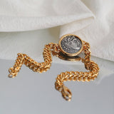 Antique Roman Silver Coin Bracelet - floysun