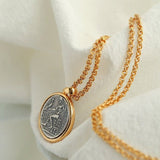 Antique Roman Silver Coin Necklace - floysun