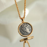 Antique Roman Silver Coin Necklace - floysun