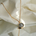 Antique Roman Silver Coin Necklace - floysun