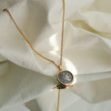 Antique Roman Silver Coin Necklace - floysun