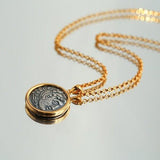 Antique Roman Silver Coin Necklace - floysun