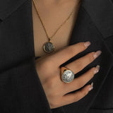 Antique Roman Silver Coin Ring - floysun