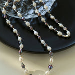 Baroque Mixed Color Pearl Necklace - floysun