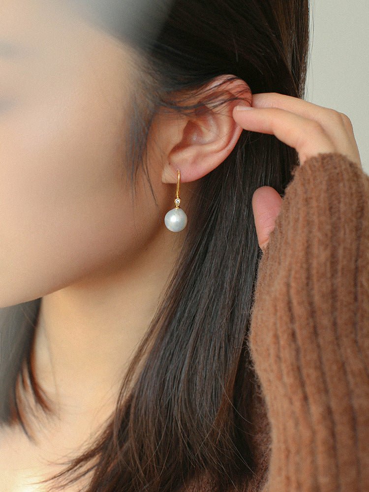 Baroque Pearl Drop Earrings - floysun