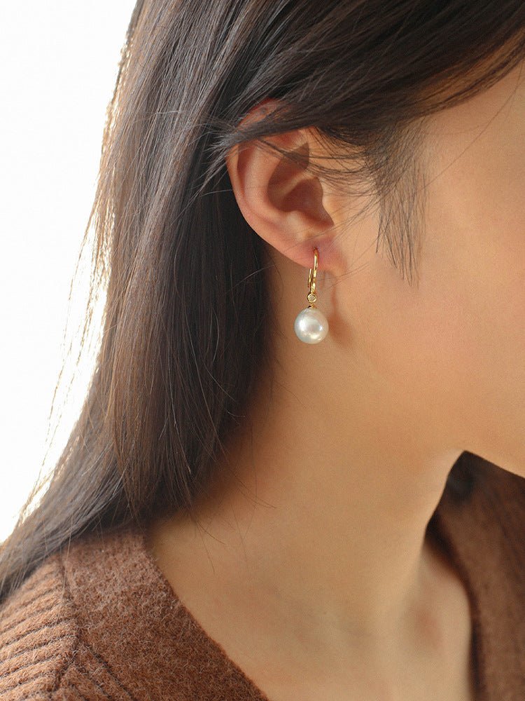 Baroque Pearl Drop Earrings - floysun