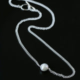 Baroque Pearl Pendant Chain Necklace - floysun