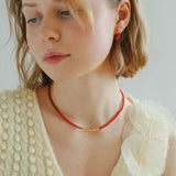 Broken Gold Onyx Stone Beaded Necklaces - floysun