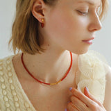 Broken Gold Onyx Stone Beaded Necklaces - floysun